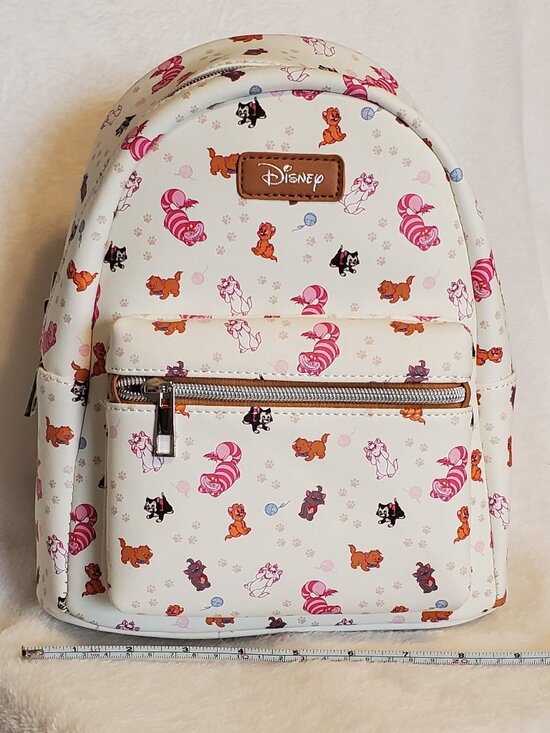 Loungefly Disney Cats Mini-Backpack AllOver Print Cheshire Aristocats NWT! main image 11